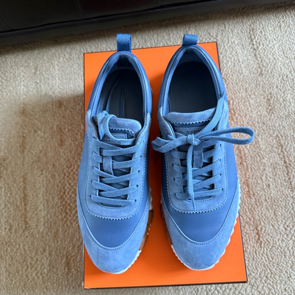 Hermes Blue Mer Women's Sneakers